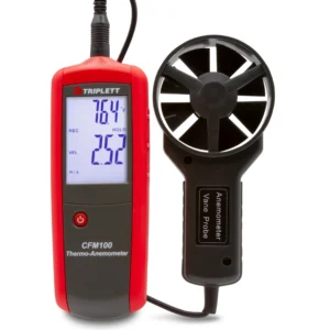 Triplett CFM100 Thermo Anemometer Air Velocity Flow and Temperature