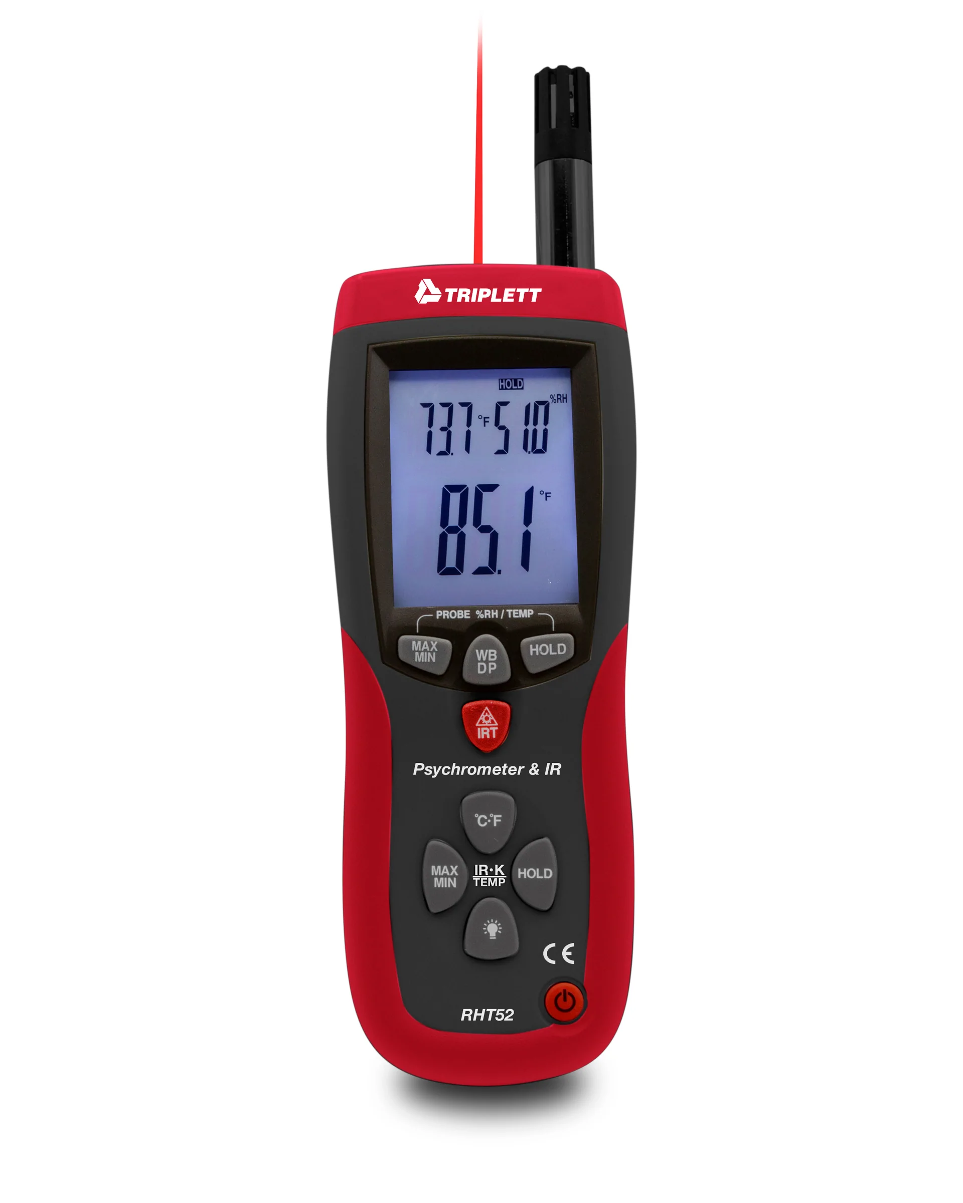 Triplett RHT52 Psychrometer + Infrared Thermometer