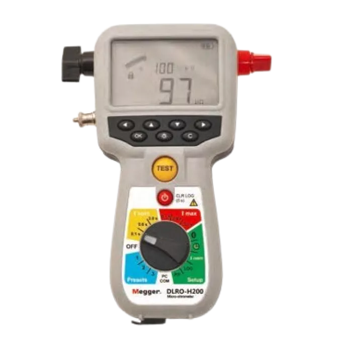 Megger DLRO-H200 Handheld Micro-ohmmeter 200 A